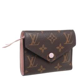 مملوكة  مسبقًا Louis Vuitton Rose Ballerine Monogram Canvas Victorine Wallet