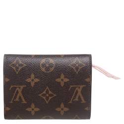 مملوكة مسبقًا Louis Vuitton Rose Ballerine Monogram Canvas Victorine Wallet