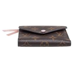 مملوكة مسبقًا Louis Vuitton Rose Ballerine Monogram Canvas Victorine Wallet