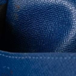 Pre Owned Louis Vuitton Blue Monogram Canvas Josephine Wallet