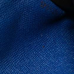 Pre Owned Louis Vuitton Blue Monogram Canvas Josephine Wallet