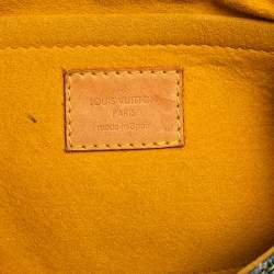 Pre Owned Louis Vuitton Blue Monogram Denim Mini Pleaty Bag