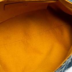 Pre Owned Louis Vuitton Blue Monogram Denim Mini Pleaty Bag