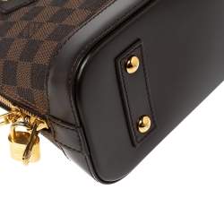 Pre Owned Louis Vuitton Damier Ebene Canvas And Leather Alma BB Bag