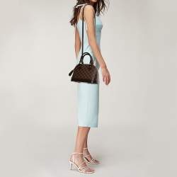Pre Owned Louis Vuitton Damier Ebene Canvas And Leather Alma BB Bag