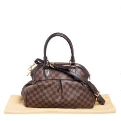 Pre Owned حقيبة لوي فيتون تريفي كانفاس دامييه إيبين وجلد متوسطة