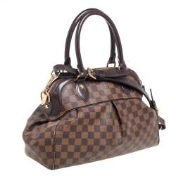 Pre Owned حقيبة لوي فيتون تريفي كانفاس دامييه إيبين وجلد متوسطة