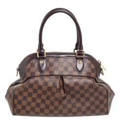 Pre Owned حقيبة لوي فيتون تريفي كانفاس دامييه إيبين وجلد متوسطة