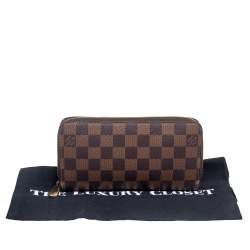 Pre Owned محفظة لوي فيتون زيبي كانفاس دامييه إيببين