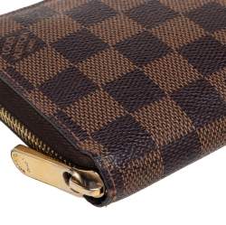 Pre Owned محفظة لوي فيتون زيبي كانفاس دامييه إيببين