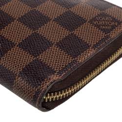 Pre Owned محفظة لوي فيتون زيبي كانفاس دامييه إيببين