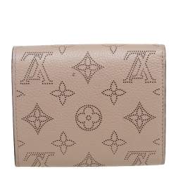 Pre Owned محفظة لوي فيتون جلد ماهينا بيسكويت مضغوطة