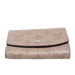 Pre Owned محفظة لوي فيتون جلد ماهينا بيسكويت مضغوطة