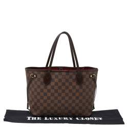 Louis Vuitton Damier Ebene Canvas Neverfull PM Bag