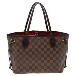 Louis Vuitton Damier Ebene Canvas Neverfull PM Bag
