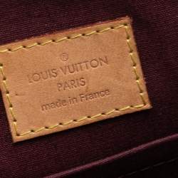 Pre Owned Louis Vuitton Blanc Corail Monogram Vernis Sherwood PM Bag