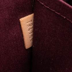 Pre Owned Louis Vuitton Blanc Corail Monogram Vernis Sherwood PM Bag