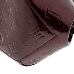 Pre Owned Louis Vuitton Blanc Corail Monogram Vernis Sherwood PM Bag