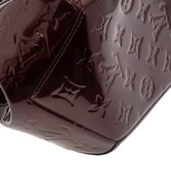 Pre Owned Louis Vuitton Blanc Corail Monogram Vernis Sherwood PM Bag