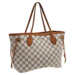 Louis Vuitton Damier Azur Canvas Neverfull PM Bag