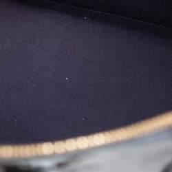 Pre Owned Louis Vuitton Blue Nuit Monogram Vernis Alma GM Bag