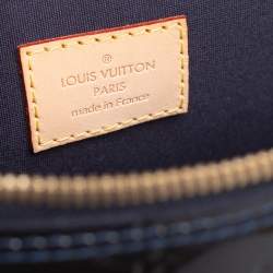 Pre Owned Louis Vuitton Blue Nuit Monogram Vernis Alma GM Bag