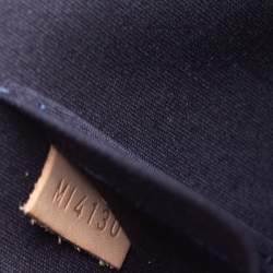 Pre Owned Louis Vuitton Blue Nuit Monogram Vernis Alma GM Bag