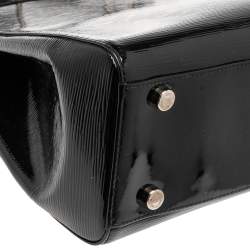 Pre Owned حقيبة لوي فيتون بريا جلد إيبي أليكتريك أسود GM