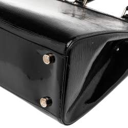 Pre Owned حقيبة لوي فيتون بريا جلد إيبي أليكتريك أسود GM