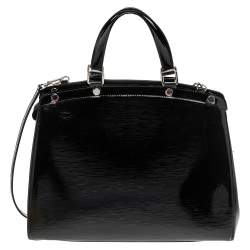 Pre Owned حقيبة لوي فيتون بريا جلد إيبي أليكتريك أسود GM