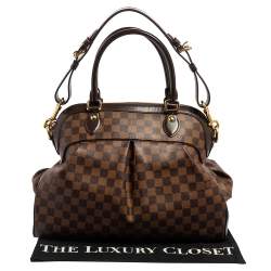 Pre Owned Louis Vuitton Damier Ebene Canvas Trevi GM Bag