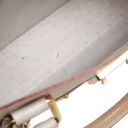 Pre Owned Louis Vuitton White Suhali Leather Le Fabuleux Bag