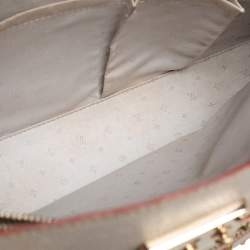 Pre Owned Louis Vuitton White Suhali Leather Le Fabuleux Bag