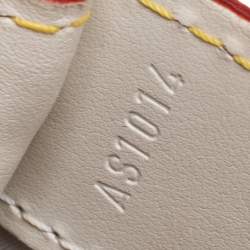 Pre Owned Louis Vuitton White Suhali Leather Le Fabuleux Bag