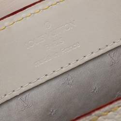Pre Owned Louis Vuitton White Suhali Leather Le Fabuleux Bag