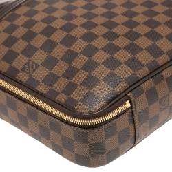 Pre Owned Louis Vuitton Damier Ebene Canvas and Leather Sabana Laptop Bag