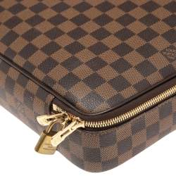 Pre Owned Louis Vuitton Damier Ebene Canvas and Leather Sabana Laptop Bag