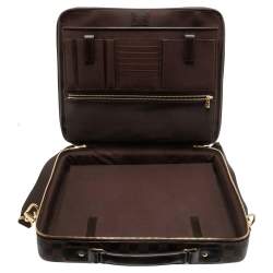 Pre Owned Louis Vuitton Damier Ebene Canvas and Leather Sabana Laptop Bag