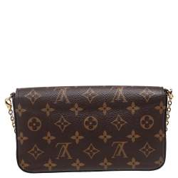 Pre Owned Louis Vuitton Monogram Canvas Felicie Pochette Bag