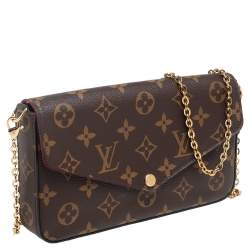 Pre Owned Louis Vuitton Monogram Canvas Felicie Pochette Bag