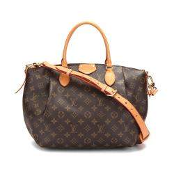 Pre Owned Louis Vuitton Brown Monogram Coated Canvas Turenne MM Shoulder Bag