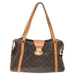 Pre Owned Louis Vuitton Monogram Canvas And Leather Stresa PM Bag
