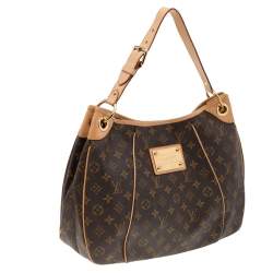 مملوكة مسبقًا حقيبة لوي فيتون غاليرا كانفاس وجلد مونوغرامية PM