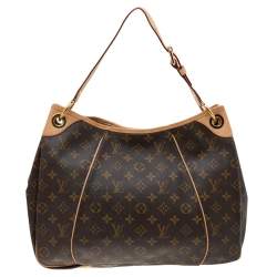 مملوكة مسبقًا حقيبة لوي فيتون غاليرا كانفاس وجلد مونوغرامية PM