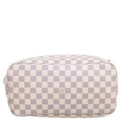 Pre Owned Louis Vuitton Damier Azur Canvas Neverfull MM Bag
