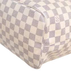 Pre Owned Louis Vuitton Damier Azur Canvas Neverfull MM Bag