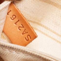 Pre Owned Louis Vuitton Damier Azur Canvas Neverfull MM Bag