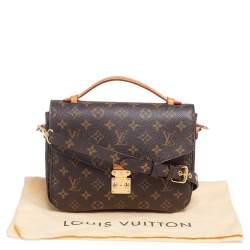 Pre Owned Louis Vuitton Monogram Canvas Pochette Metis Bag