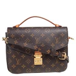 Pre Owned Louis Vuitton Monogram Canvas Pochette Metis Bag