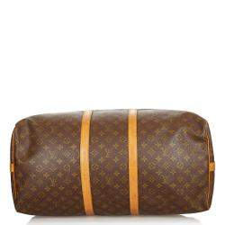 Pre Owned Louis Vuitton Monogram Canvas Keepall 55 Bag